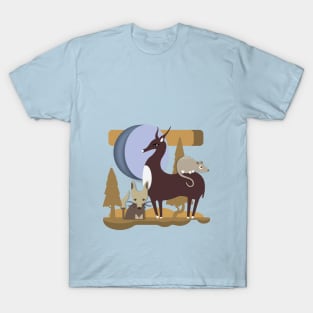 Fox, Deer & Possum T-Shirt